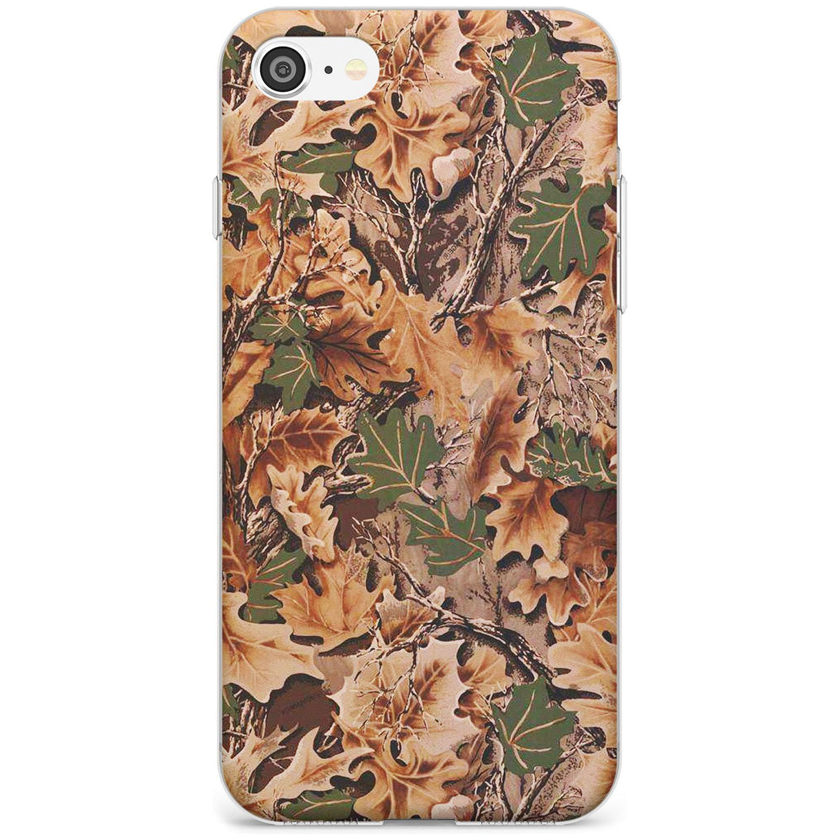 Leaves Camo Slim TPU Phone Case for iPhone SE 8 7 Plus