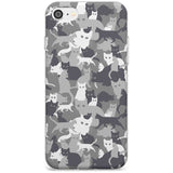 Dark Grey Cat Camouflage Pattern iPhone Case  Slim Case Phone Case - Case Warehouse