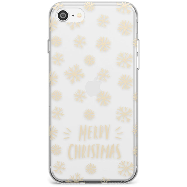 Christmas Snowflake Pattern Phone Case iPhone SE / Clear Case,iPhone 7/8 / Clear Case Blanc Space