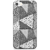 Pattern Mashup (Black) Black Impact Phone Case for iPhone SE 8 7 Plus