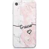 Pink Marble iPhone Case  Slim Case Custom Phone Case - Case Warehouse