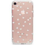 White Stars on Clear Phone Case for iPhone SE