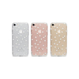 White Stars on Clear Phone Case for iPhone SE