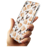 French Bulldog Watercolour Dog Pattern Slim TPU Phone Case for iPhone SE 8 7 Plus