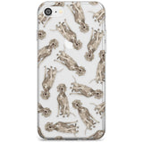 Weimaraner Watercolour Dog Pattern Slim TPU Phone Case for iPhone SE 8 7 Plus