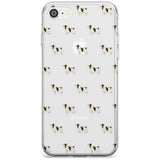 English Springer Spaniel Dog Pattern Clear Slim TPU Phone Case for iPhone SE 8 7 Plus