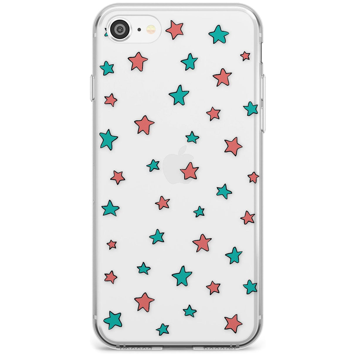 Heartstopper Stars Pattern Slim TPU Phone Case for iPhone SE 8 7 Plus