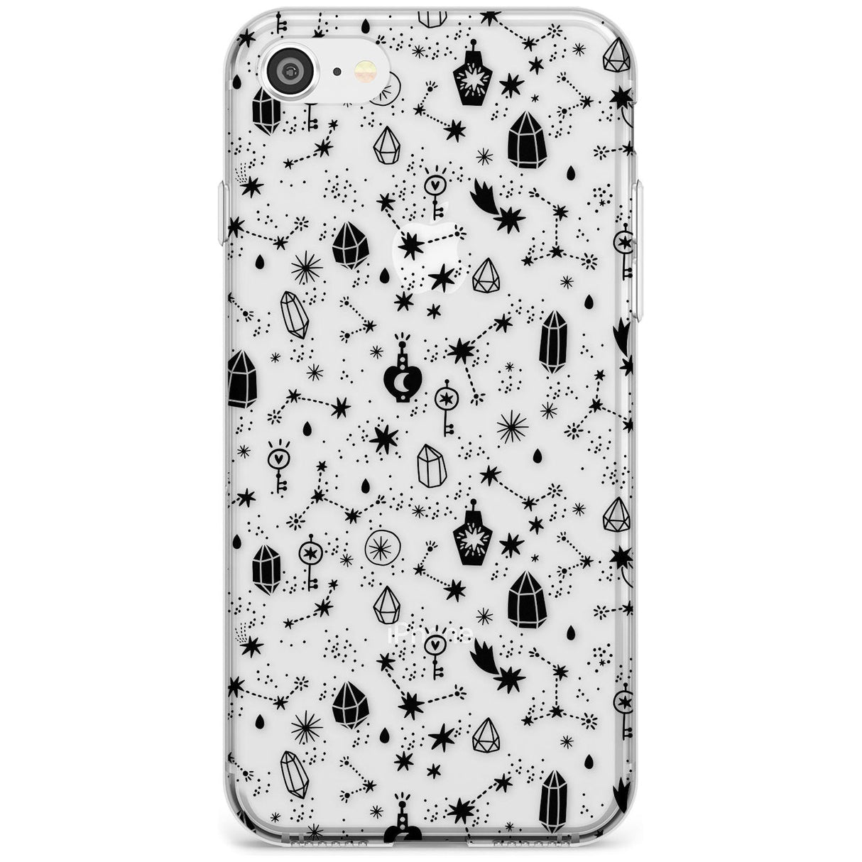 Black Magic Slim TPU Phone Case for iPhone SE 8 7 Plus