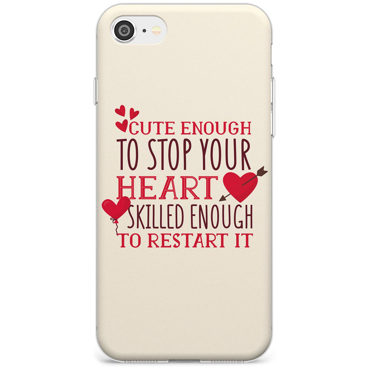 Medical Design Cute Enough to Stop Your Heart Slim TPU Phone Case for iPhone SE 8 7 Plus