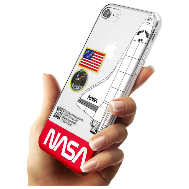 NASA Apollo 11 Slim TPU Phone Case for iPhone SE 8 7 Plus