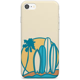 Beach Bound Black Impact Phone Case for iPhone SE 8 7 Plus