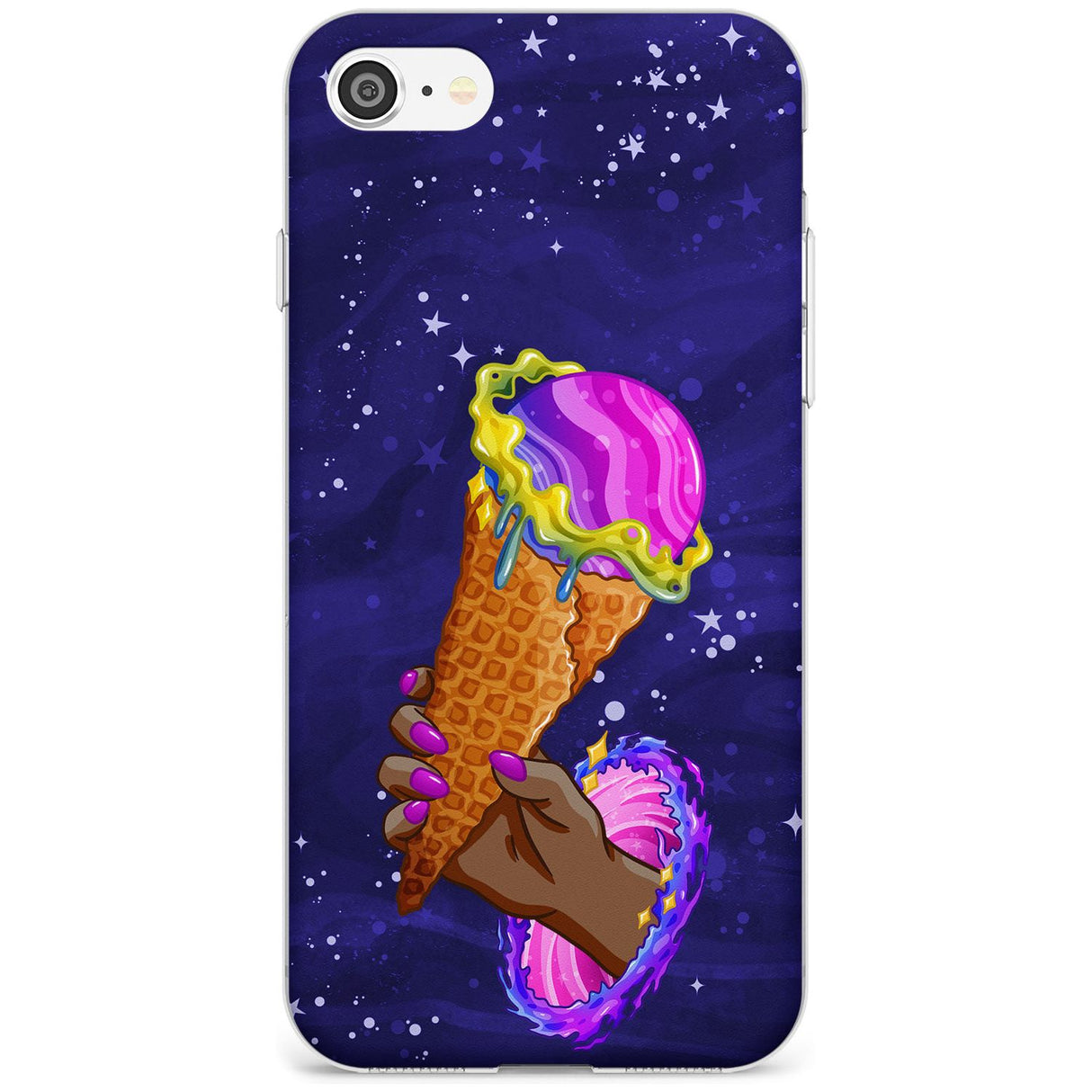 Interdimensional Ice Cream Slim TPU Phone Case for iPhone SE 8 7 Plus