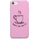 That's the Tea, Sis Pink Slim TPU Phone Case for iPhone SE 8 7 Plus