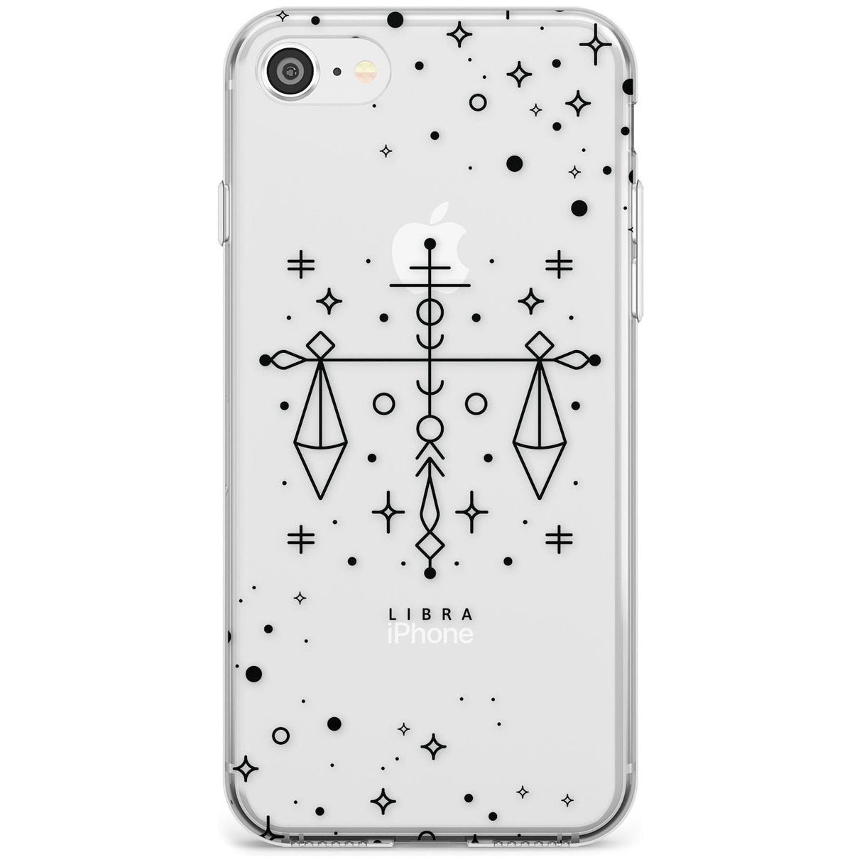 Libra Emblem - Transparent Design Slim TPU Phone Case for iPhone SE 8 7 Plus