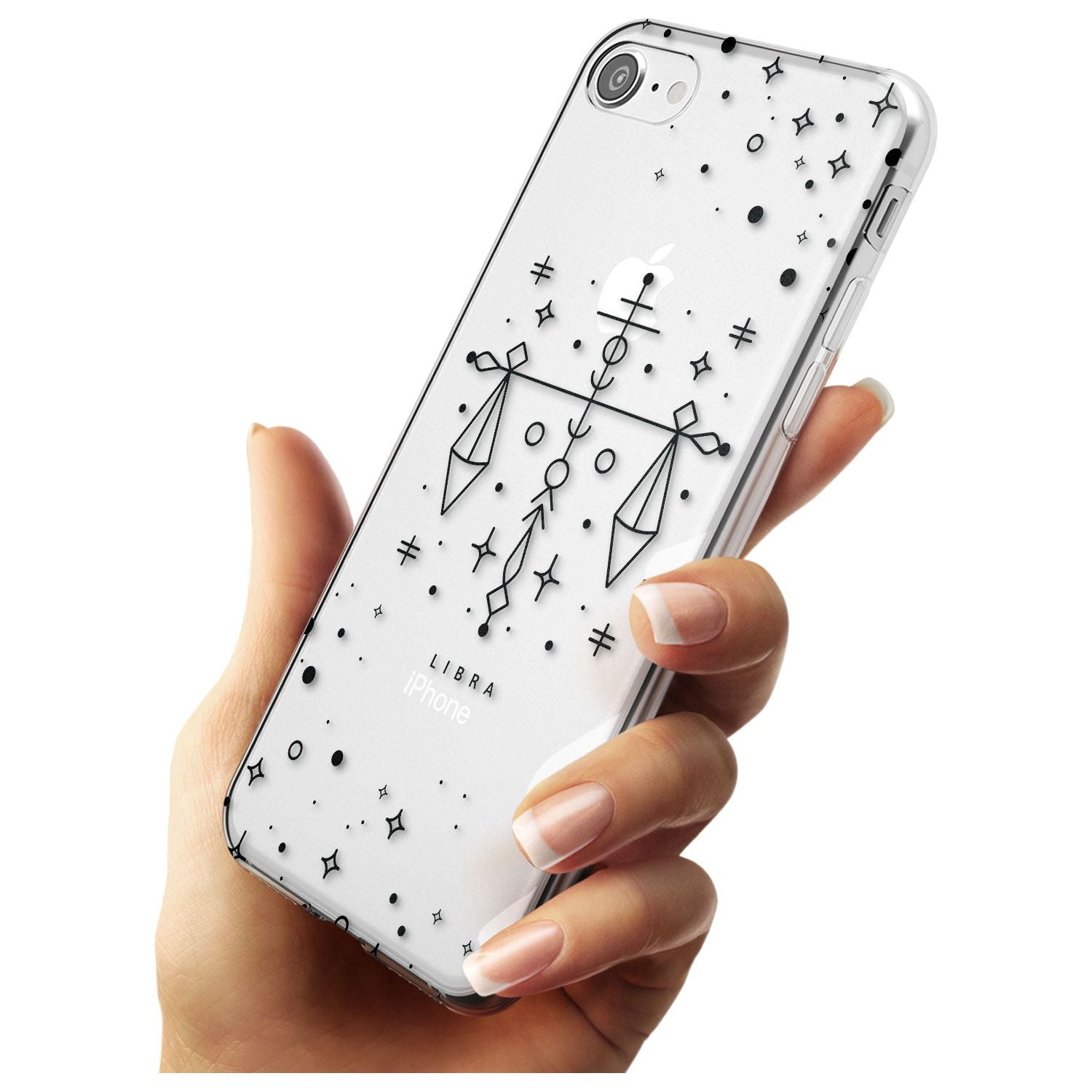 Libra Emblem - Transparent Design Slim TPU Phone Case for iPhone SE 8 7 Plus