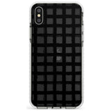 Messy Black Grid - Clear Slim TPU Phone Case Warehouse X XS Max XR