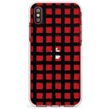 Messy Black Grid - Clear Slim TPU Phone Case Warehouse X XS Max XR