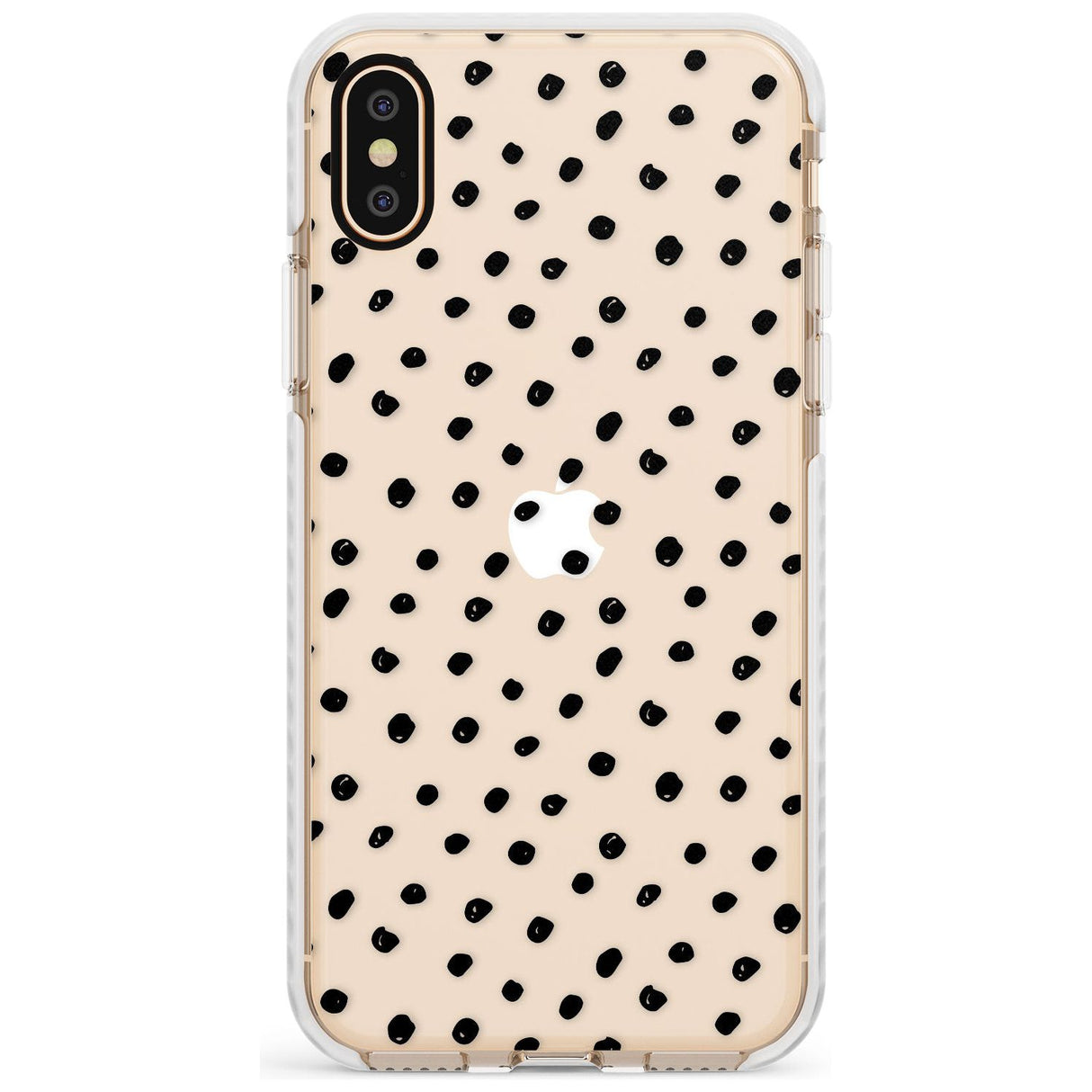 Messy Black Dot Pattern Slim TPU Phone Case Warehouse X XS Max XR