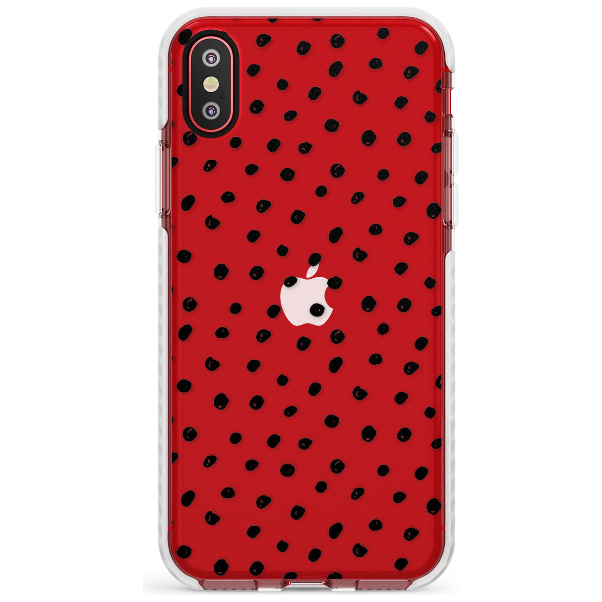 Messy Black Dot Pattern Slim TPU Phone Case Warehouse X XS Max XR