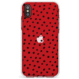 Messy Black Dot Pattern Slim TPU Phone Case Warehouse X XS Max XR