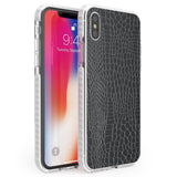 Black Snakeskin Phone Case iPhone X / iPhone XS / Impact Case,iPhone XR / Impact Case,iPhone XS MAX / Impact Case Blanc Space