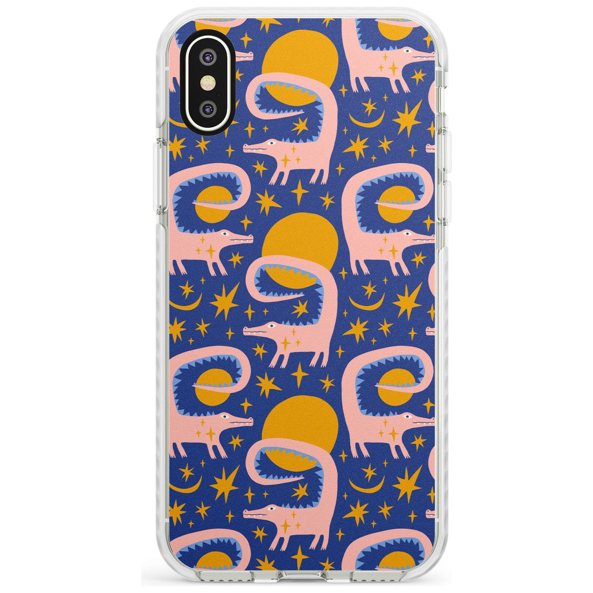 Sun Croc Pattern Impact Phone Case for iPhone X XS Max XR