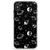 Outer Space Outlines: White on Black Slim TPU Phone Case Warehouse X XS Max XR