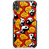 Yin Yang Acid Face Black Impact Phone Case for iPhone X XS Max XR