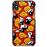 Yin Yang Acid Face Black Impact Phone Case for iPhone X XS Max XR