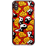 Yin Yang Acid Face Black Impact Phone Case for iPhone X XS Max XR