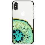 Turquoise & Green Gemstone Crystal Clear Design Black Impact Phone Case for iPhone X XS Max XR