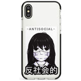 Anti-Social Black Impact Phone Case for iPhone X XS Max XR