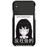 Anti-Social Black Impact Phone Case for iPhone X XS Max XR