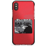 Sad Girl Club Black Impact Phone Case for iPhone X XS Max XR