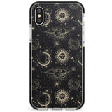 Large Suns, Moons & Clouds Pink Fade Impact Phone Case for iPhone X XS Max XR