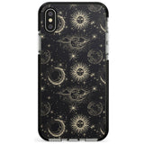 Large Suns, Moons & Clouds Pink Fade Impact Phone Case for iPhone X XS Max XR