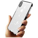 Outer Space Outlines: White on Clear Pink Fade Impact Phone Case for iPhone X XS Max XR