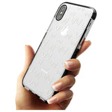 Boob Pattern (White) Pink Fade Impact Phone Case for iPhone X XS Max XR