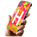 Bright Neon Camo Solid Monogram iPhone Case   Custom Phone Case - Case Warehouse