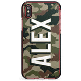 Classic Green Camo Pink Fade Impact Phone Case for iPhone X XS Max XR