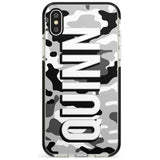 Greyscale Camo Pink Fade Impact Phone Case for iPhone X XS Max XR