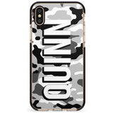 Greyscale Camo Pink Fade Impact Phone Case for iPhone X XS Max XR