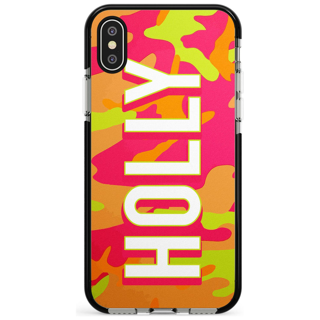 Colourful Neon Camo Pink Fade Impact Phone Case for iPhone X XS Max XR