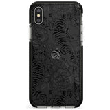 Personalised Chinese Tiger Pattern Black Impact Phone Case for iPhone X XS Max XR