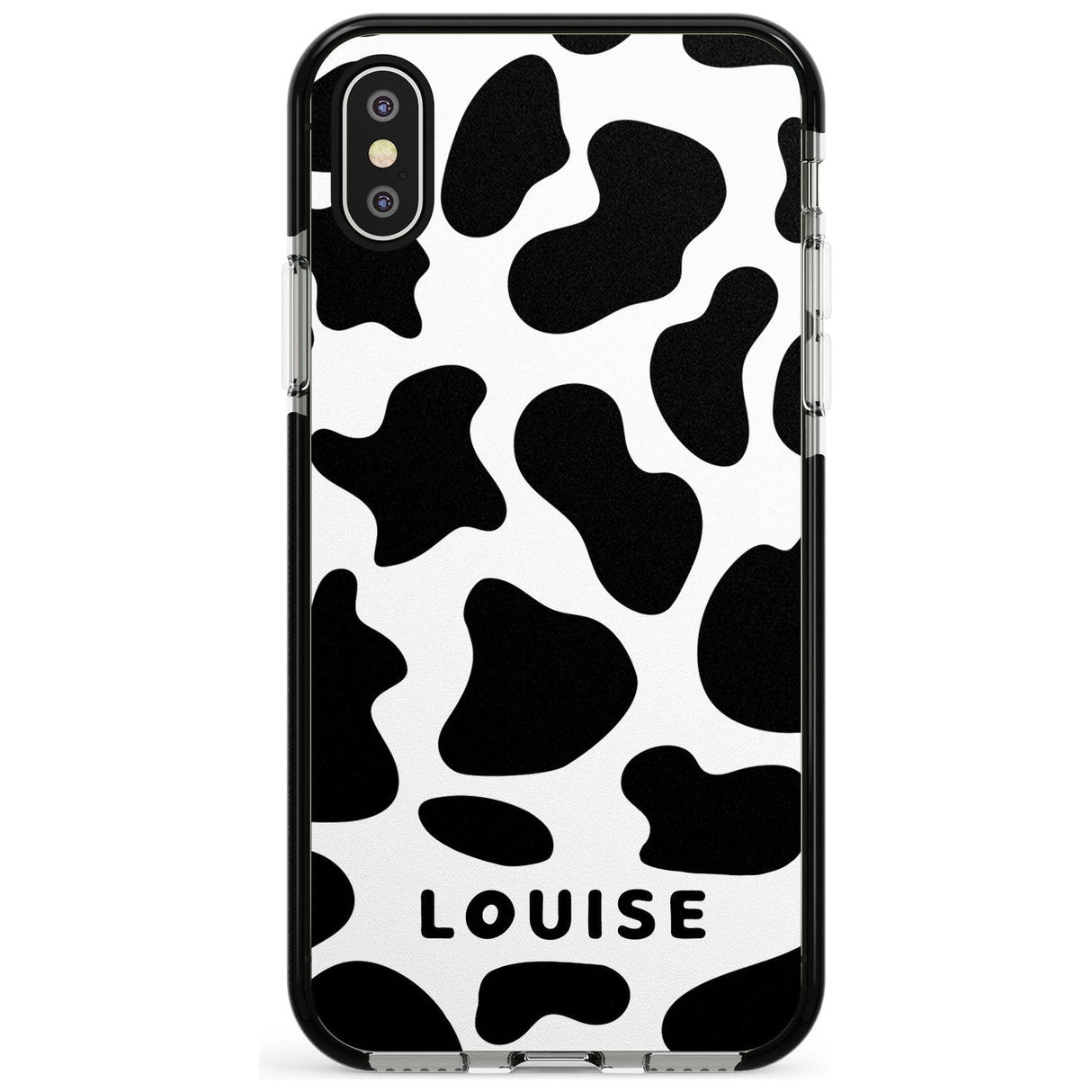 Custom Cow Print Pink Fade Impact Phone Case for iPhone X XS Max XR