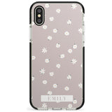 Dusty Rose Custom Black Impact Phone Case for iPhone X XS Max XR