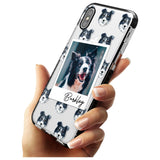 Border Collie - Custom Dog Photo Pink Fade Impact Phone Case for iPhone X XS Max XR