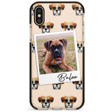 Boxer - Custom Dog Photo Pink Fade Impact Phone Case for iPhone X XS Max XR