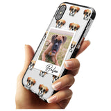 Boxer - Custom Dog Photo Pink Fade Impact Phone Case for iPhone X XS Max XR