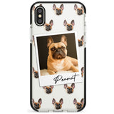 French Bulldog, Tan - Custom Dog Photo Pink Fade Impact Phone Case for iPhone X XS Max XR